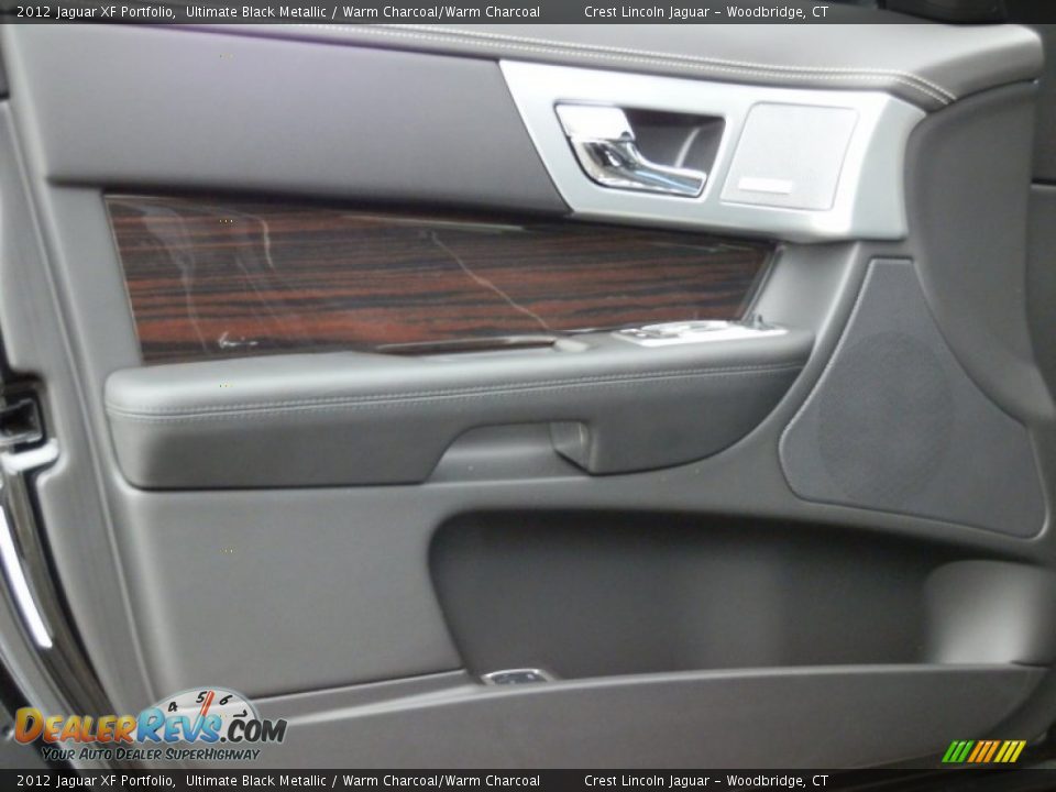 2012 Jaguar XF Portfolio Ultimate Black Metallic / Warm Charcoal/Warm Charcoal Photo #16