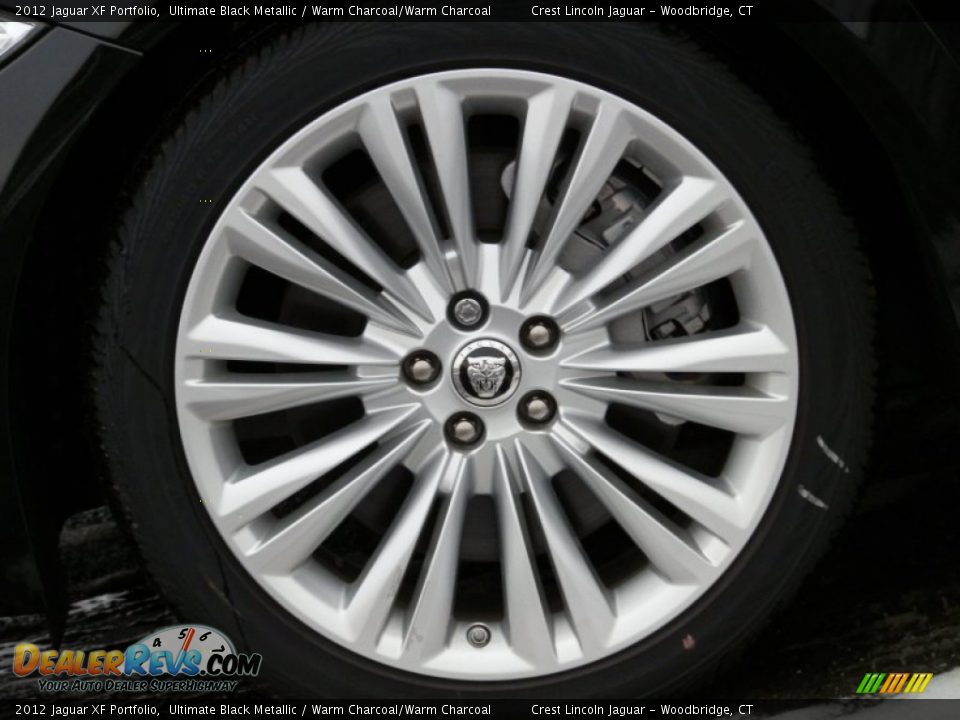 2012 Jaguar XF Portfolio Ultimate Black Metallic / Warm Charcoal/Warm Charcoal Photo #17