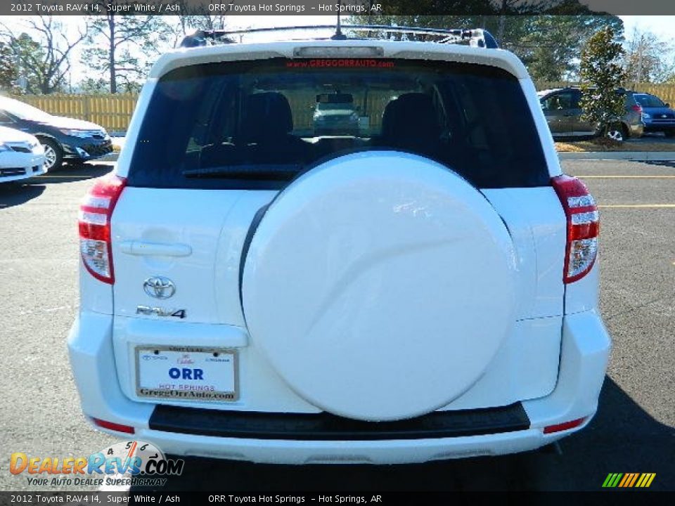 2012 Toyota RAV4 I4 Super White / Ash Photo #4