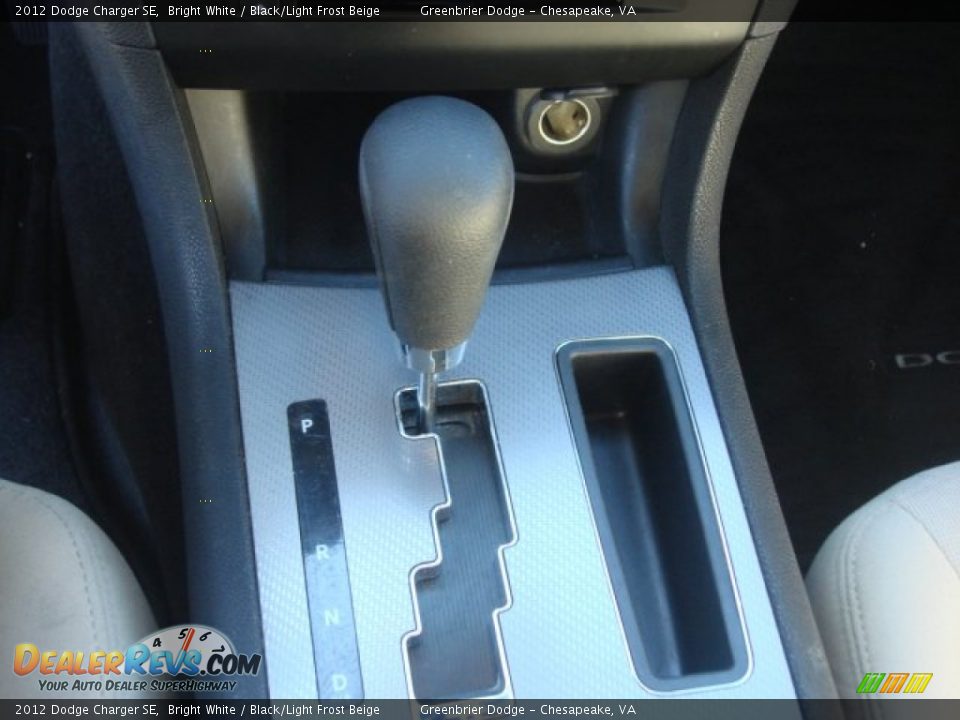 2012 Dodge Charger SE Bright White / Black/Light Frost Beige Photo #14