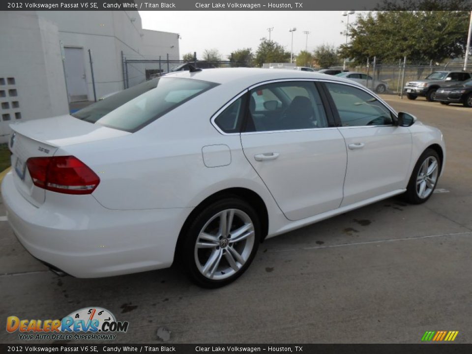 2012 Volkswagen Passat V6 SE Candy White / Titan Black Photo #7
