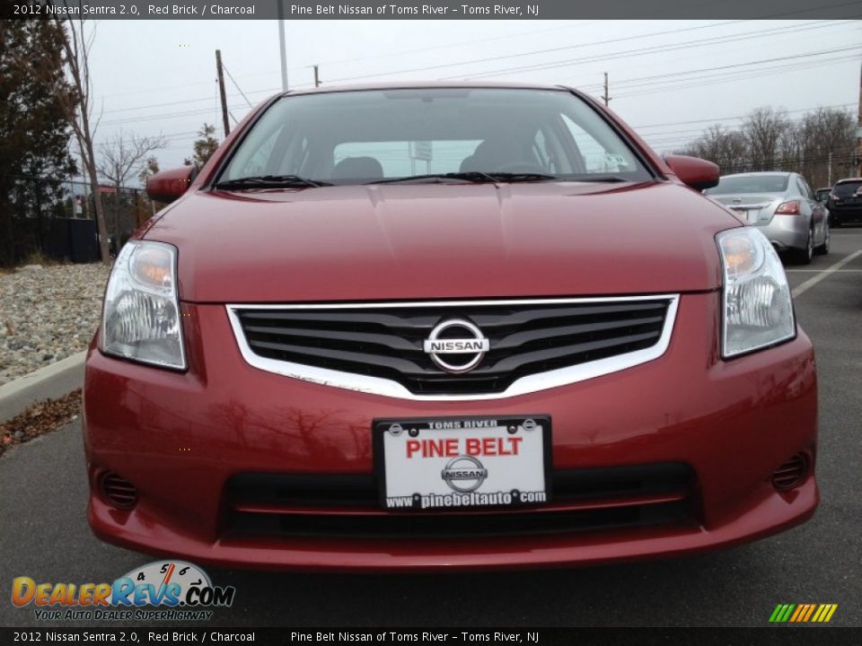 2012 Nissan Sentra 2.0 Red Brick / Charcoal Photo #2
