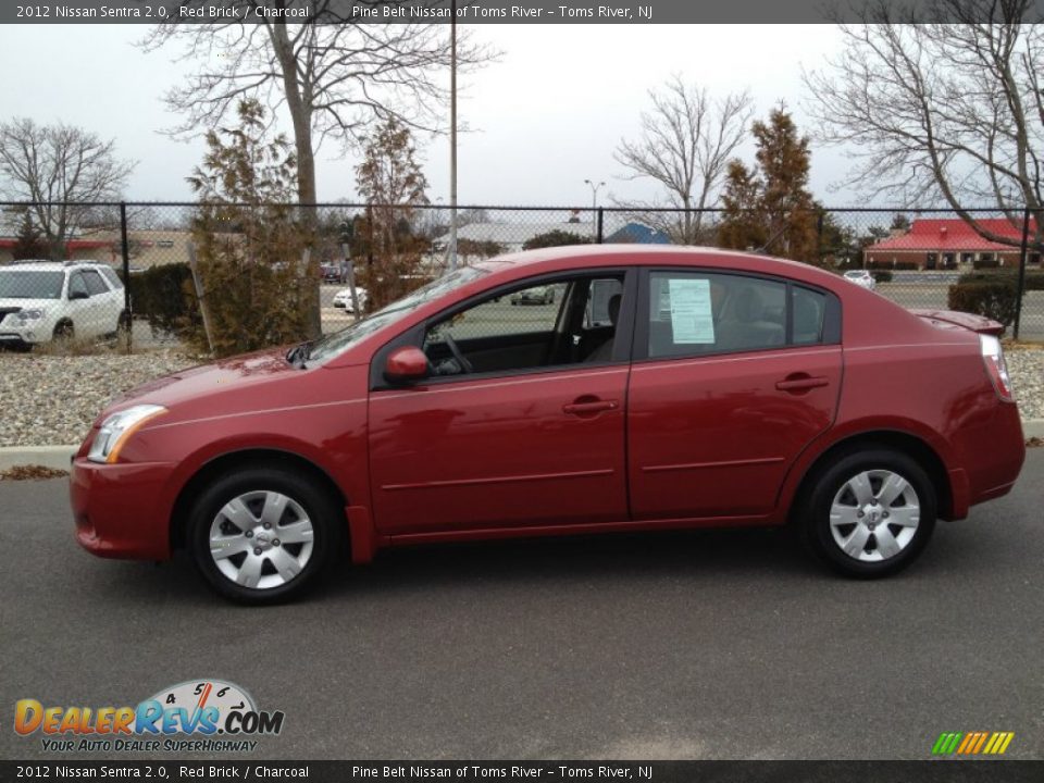 2012 Nissan Sentra 2.0 Red Brick / Charcoal Photo #4