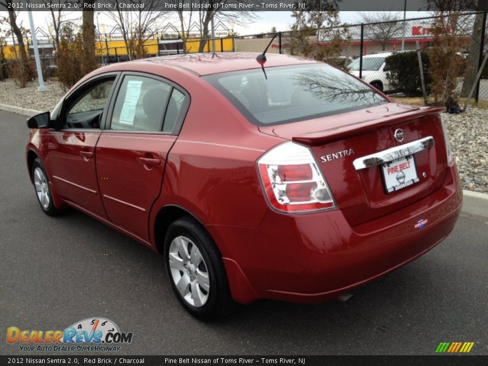 2012 Nissan Sentra 2.0 Red Brick / Charcoal Photo #5