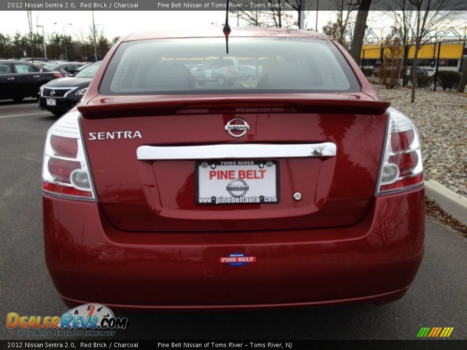 2012 Nissan Sentra 2.0 Red Brick / Charcoal Photo #6