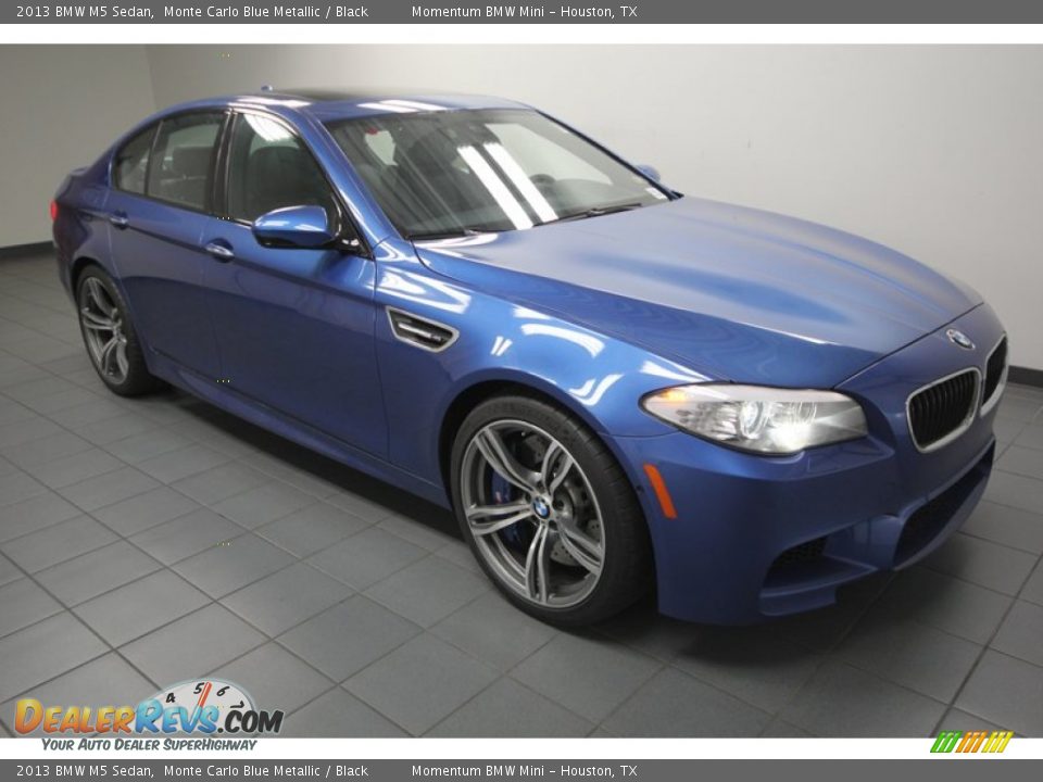 2013 BMW M5 Sedan Monte Carlo Blue Metallic / Black Photo #6