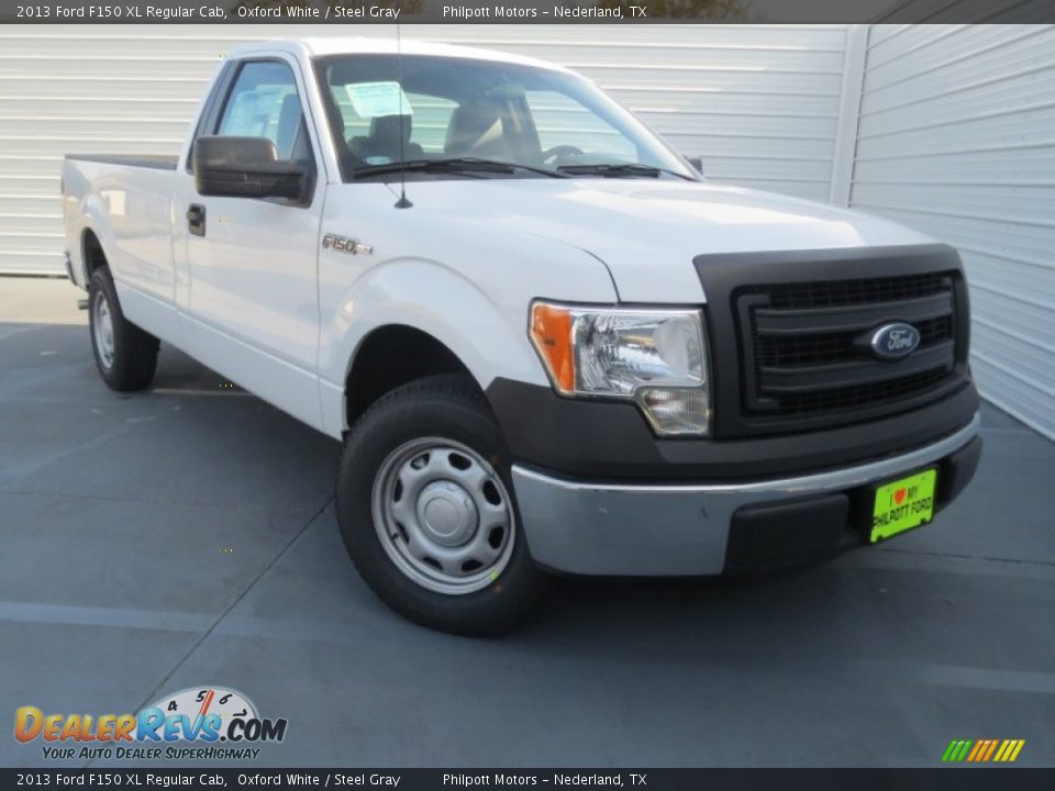 2013 Ford F150 XL Regular Cab Oxford White / Steel Gray Photo #1