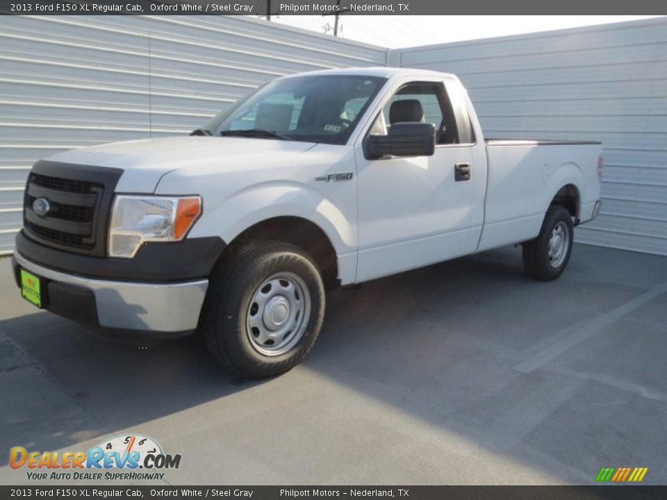 2013 Ford F150 XL Regular Cab Oxford White / Steel Gray Photo #6