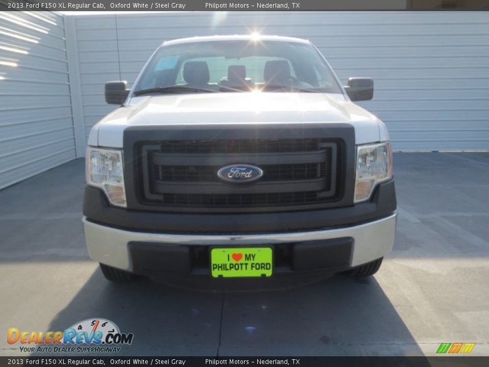 2013 Ford F150 XL Regular Cab Oxford White / Steel Gray Photo #7