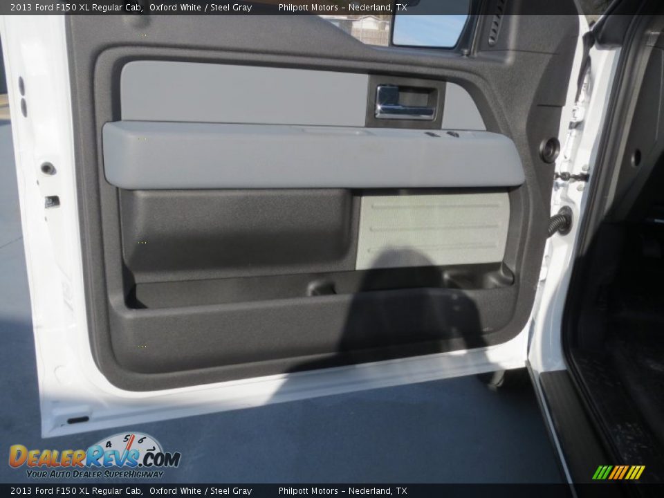 2013 Ford F150 XL Regular Cab Oxford White / Steel Gray Photo #18