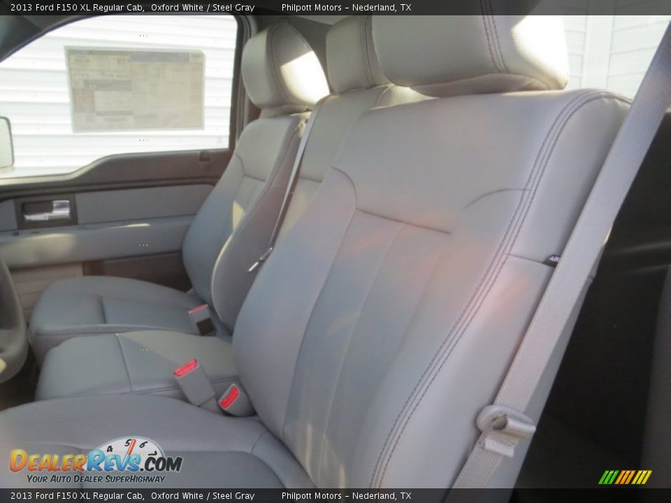 2013 Ford F150 XL Regular Cab Oxford White / Steel Gray Photo #20