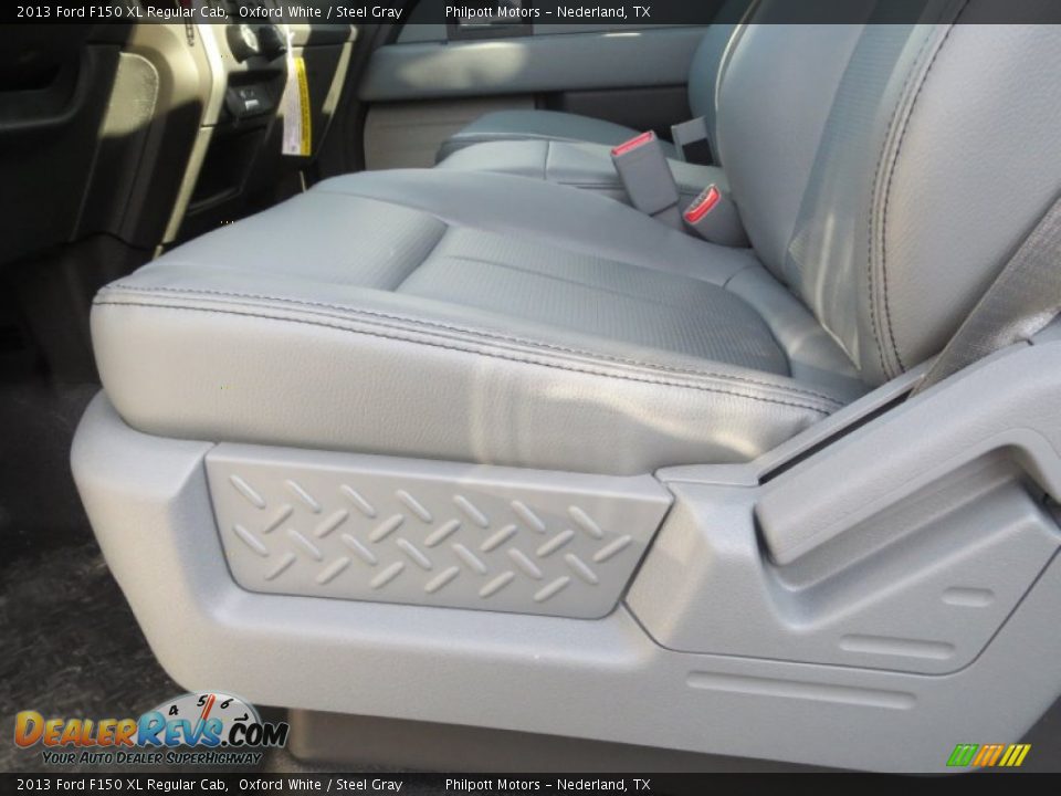 2013 Ford F150 XL Regular Cab Oxford White / Steel Gray Photo #21