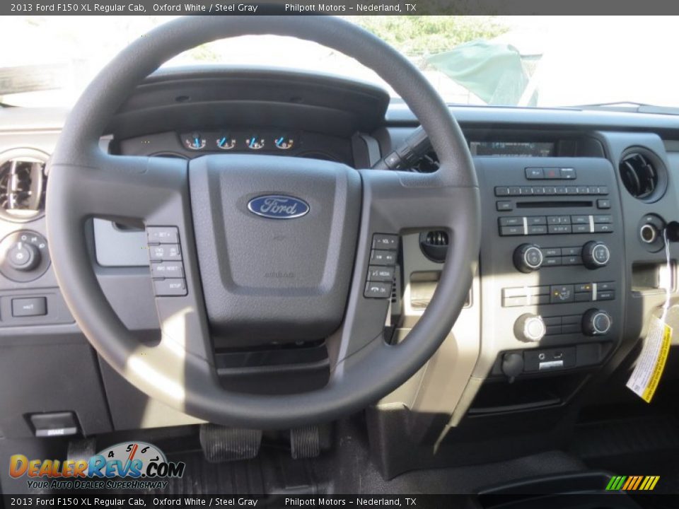 2013 Ford F150 XL Regular Cab Oxford White / Steel Gray Photo #22