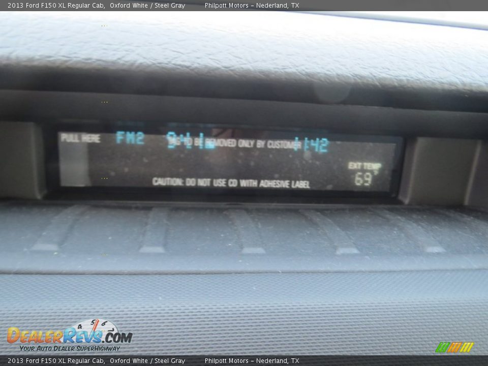 2013 Ford F150 XL Regular Cab Oxford White / Steel Gray Photo #24