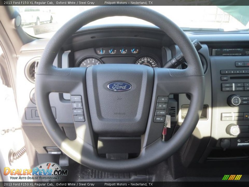 2013 Ford F150 XL Regular Cab Oxford White / Steel Gray Photo #27