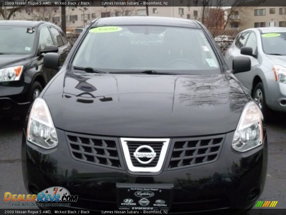 2009 Nissan Rogue S AWD Wicked Black / Black Photo #1