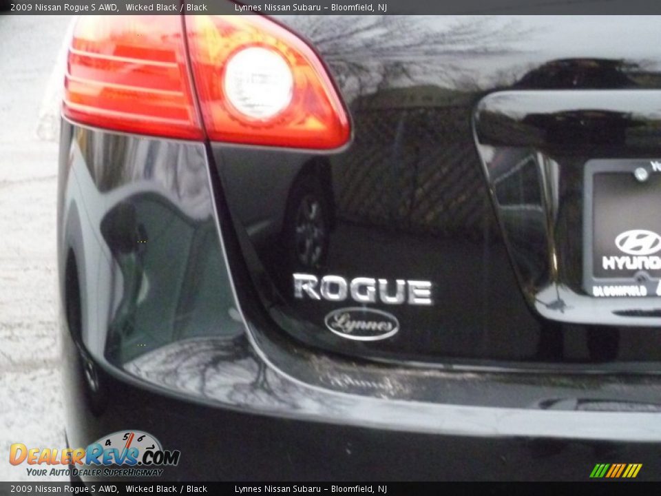 2009 Nissan Rogue S AWD Wicked Black / Black Photo #5