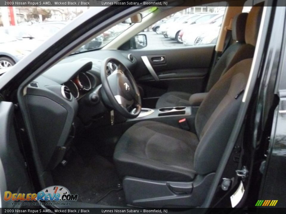 2009 Nissan Rogue S AWD Wicked Black / Black Photo #7