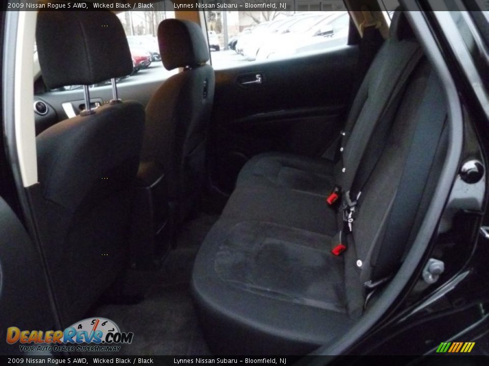2009 Nissan Rogue S AWD Wicked Black / Black Photo #9