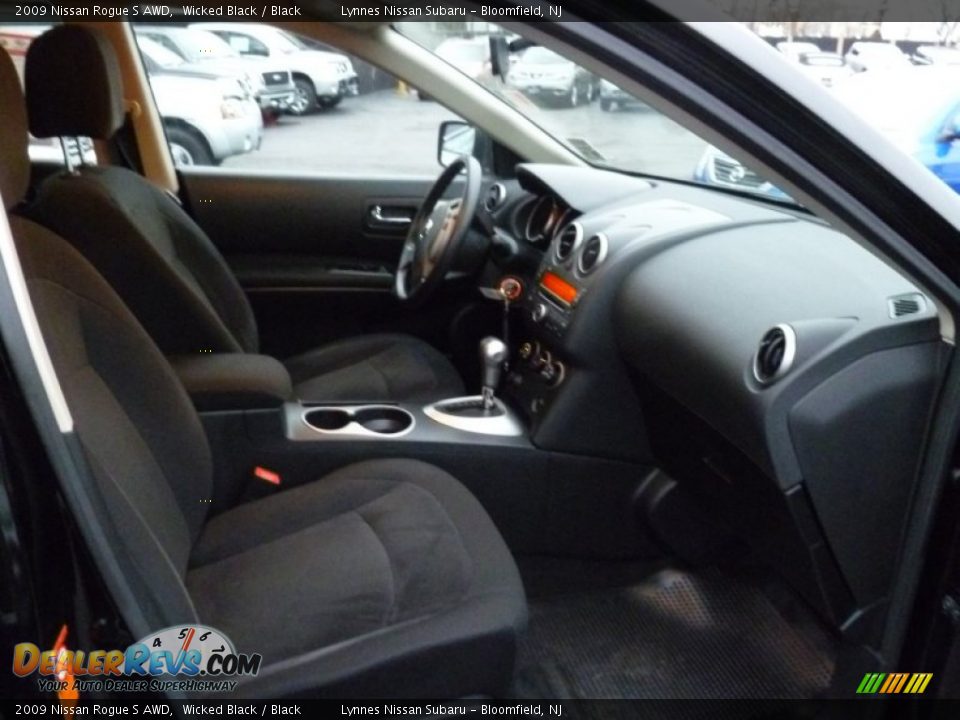 2009 Nissan Rogue S AWD Wicked Black / Black Photo #10