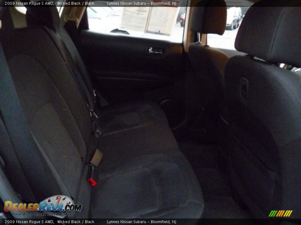 2009 Nissan Rogue S AWD Wicked Black / Black Photo #11