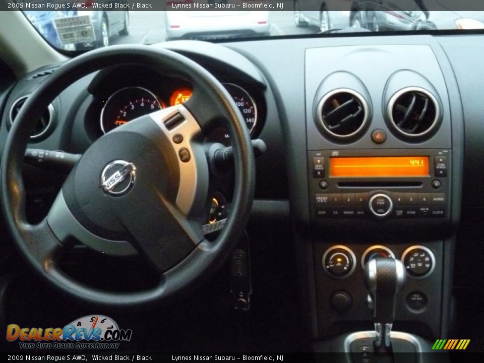 2009 Nissan Rogue S AWD Wicked Black / Black Photo #16