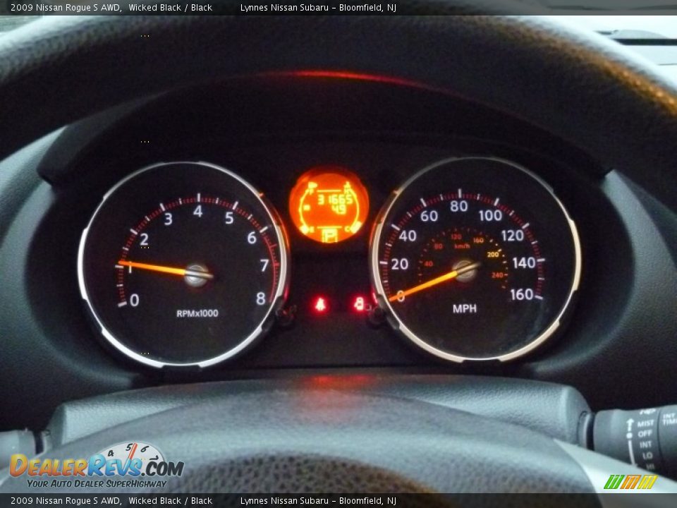 2009 Nissan Rogue S AWD Wicked Black / Black Photo #17