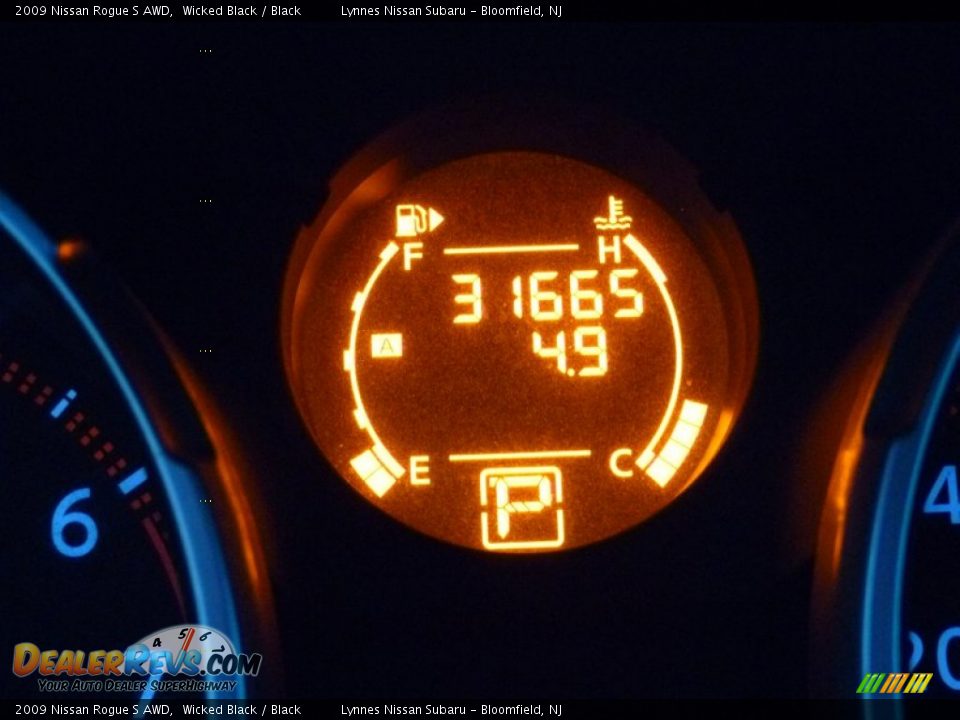 2009 Nissan Rogue S AWD Wicked Black / Black Photo #19