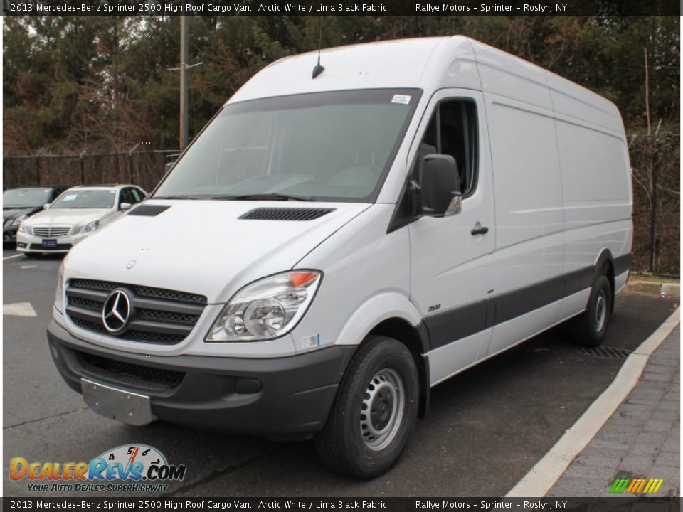 2013 Mercedes-Benz Sprinter 2500 High Roof Cargo Van Arctic White / Lima Black Fabric Photo #1