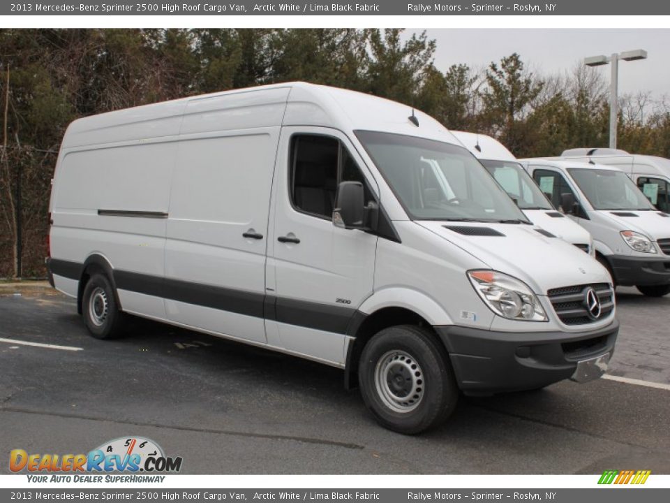 2013 Mercedes-Benz Sprinter 2500 High Roof Cargo Van Arctic White / Lima Black Fabric Photo #6