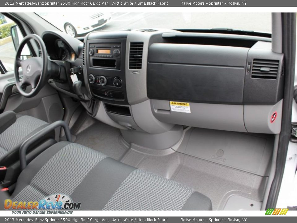 2013 Mercedes-Benz Sprinter 2500 High Roof Cargo Van Arctic White / Lima Black Fabric Photo #8
