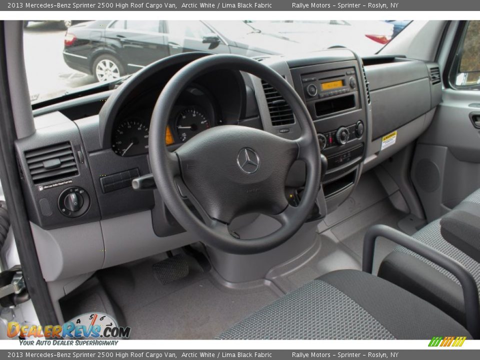 2013 Mercedes-Benz Sprinter 2500 High Roof Cargo Van Arctic White / Lima Black Fabric Photo #12