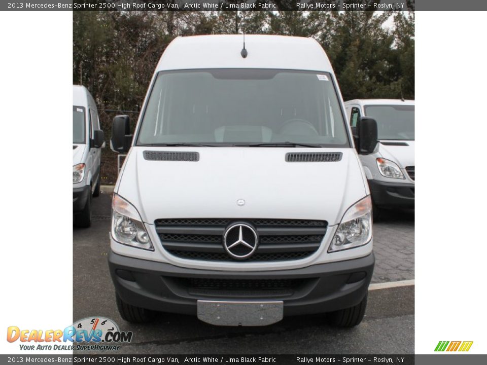 2013 Mercedes-Benz Sprinter 2500 High Roof Cargo Van Arctic White / Lima Black Fabric Photo #2