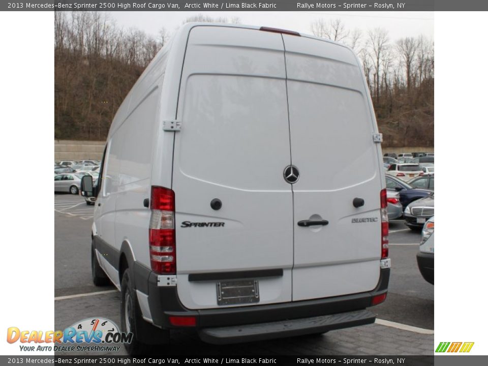 2013 Mercedes-Benz Sprinter 2500 High Roof Cargo Van Arctic White / Lima Black Fabric Photo #3