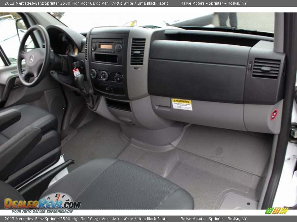 Lima Black Fabric Interior - 2013 Mercedes-Benz Sprinter 2500 High Roof Cargo Van Photo #8
