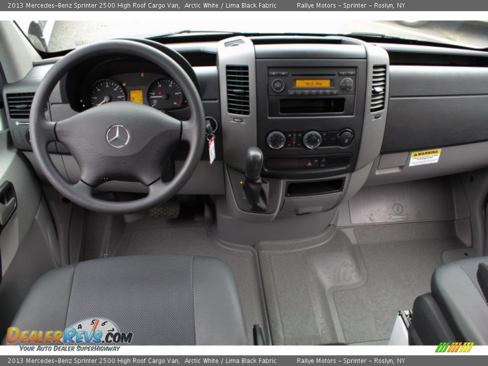 2013 Mercedes-Benz Sprinter 2500 High Roof Cargo Van Arctic White / Lima Black Fabric Photo #14