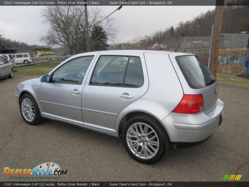 2002 Volkswagen Golf GLS Sedan Reflex Silver Metallic / Black Photo #3
