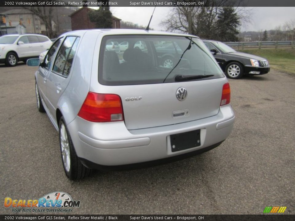 2002 Volkswagen Golf GLS Sedan Reflex Silver Metallic / Black Photo #4
