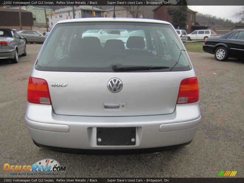 2002 Volkswagen Golf GLS Sedan Reflex Silver Metallic / Black Photo #5
