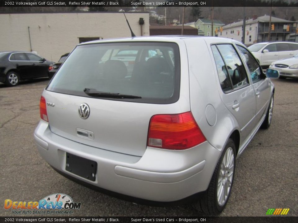 2002 Volkswagen Golf GLS Sedan Reflex Silver Metallic / Black Photo #6