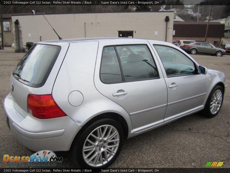 2002 Volkswagen Golf GLS Sedan Reflex Silver Metallic / Black Photo #7