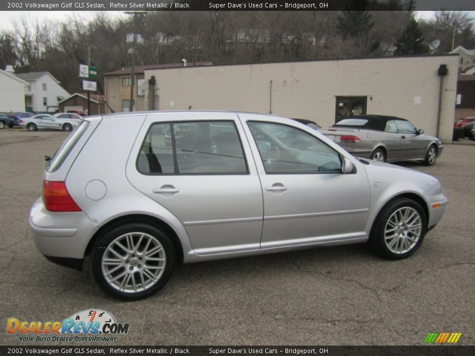 2002 Volkswagen Golf GLS Sedan Reflex Silver Metallic / Black Photo #8
