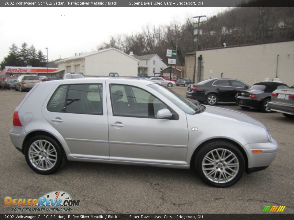 2002 Volkswagen Golf GLS Sedan Reflex Silver Metallic / Black Photo #9