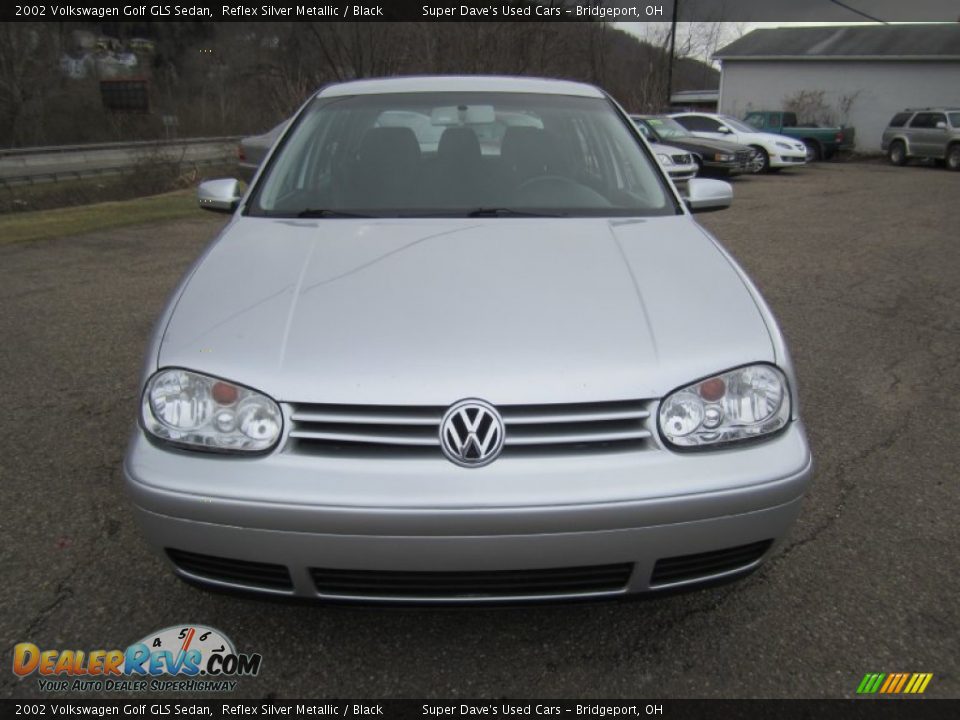 2002 Volkswagen Golf GLS Sedan Reflex Silver Metallic / Black Photo #13