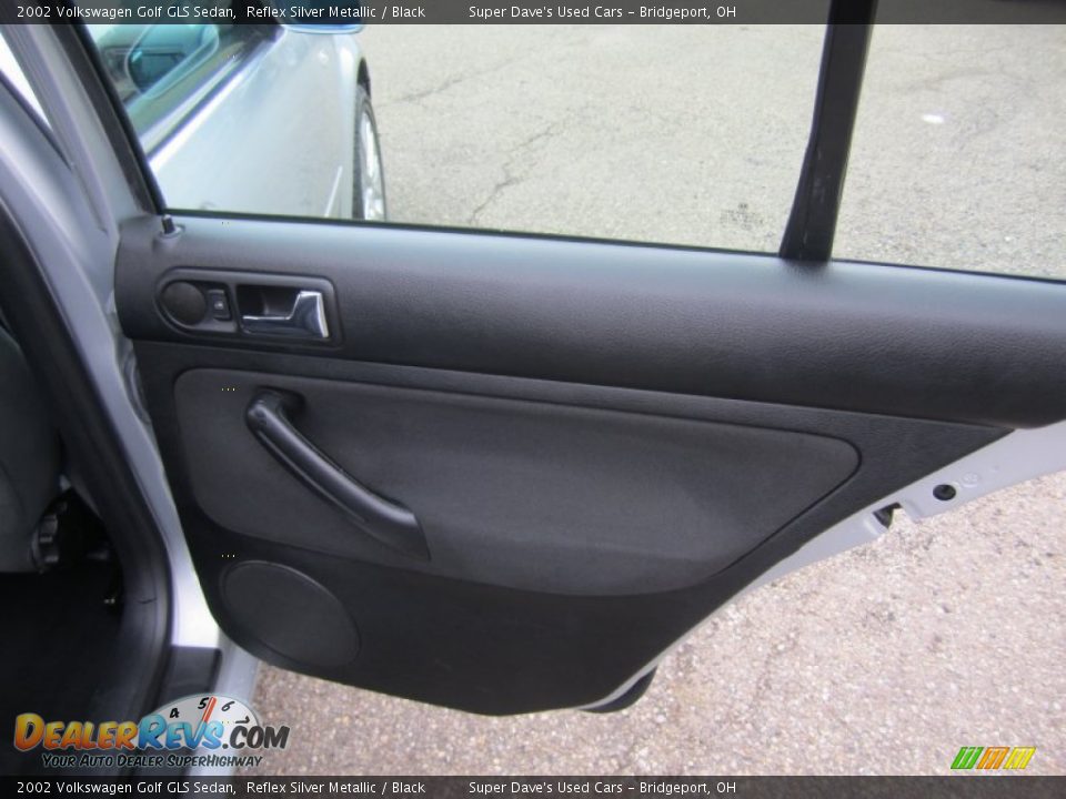 2002 Volkswagen Golf GLS Sedan Reflex Silver Metallic / Black Photo #23