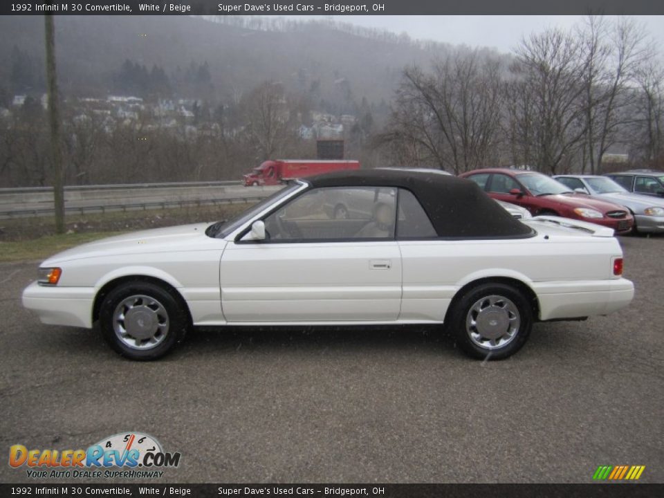 White 1992 Infiniti M 30 Convertible Photo #3