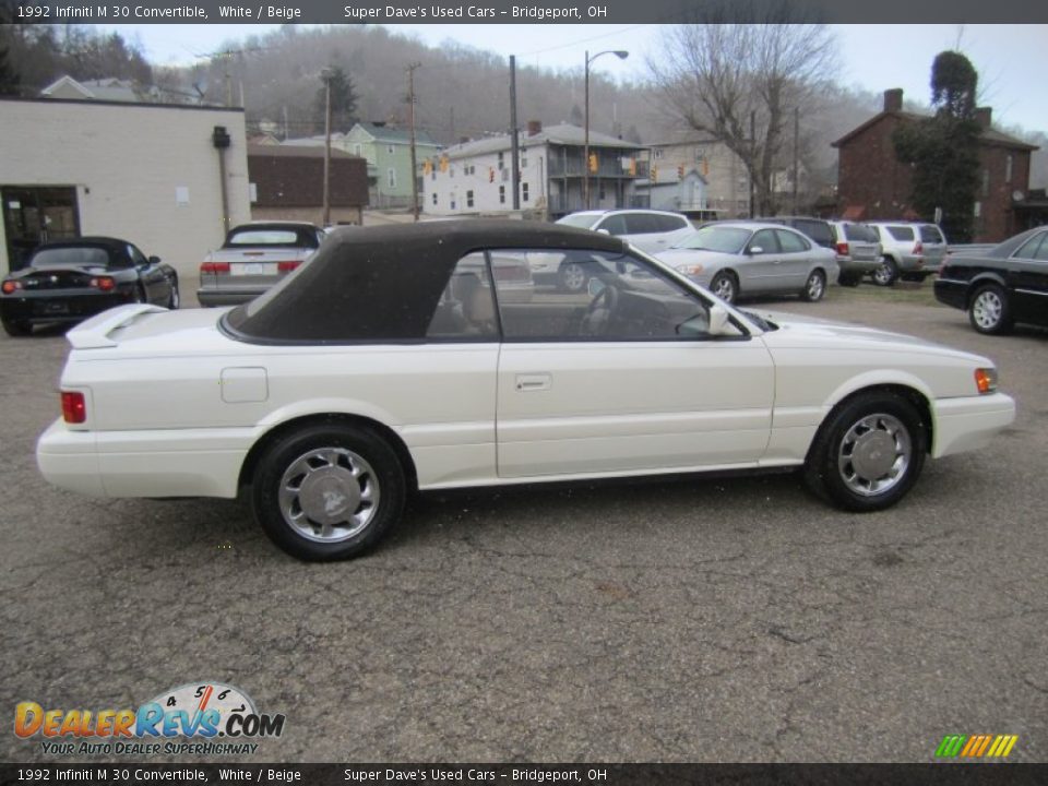 1992 Infiniti M 30 Convertible White / Beige Photo #9