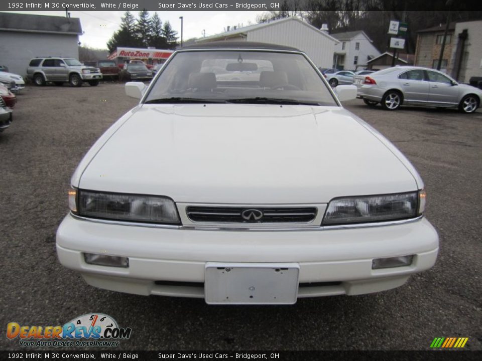 1992 Infiniti M 30 Convertible White / Beige Photo #13