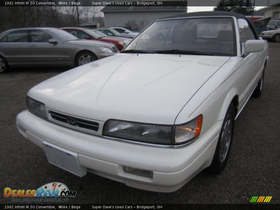 1992 Infiniti M 30 Convertible White / Beige Photo #14