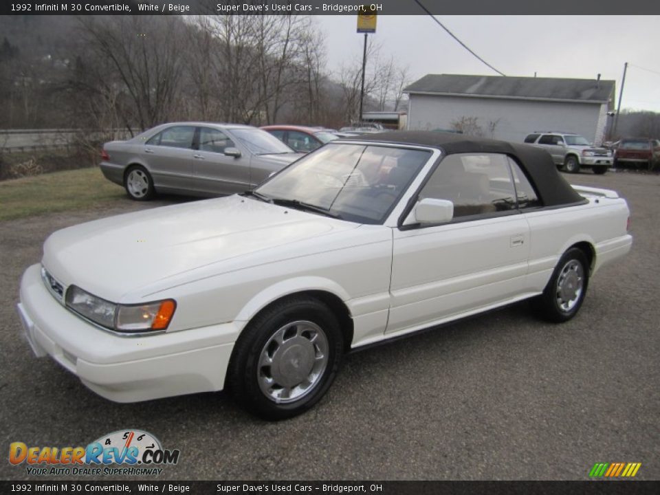1992 Infiniti M 30 Convertible White / Beige Photo #15